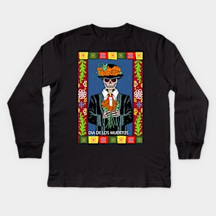 Dia De Los Muertos Kids Long Sleeve T-Shirt